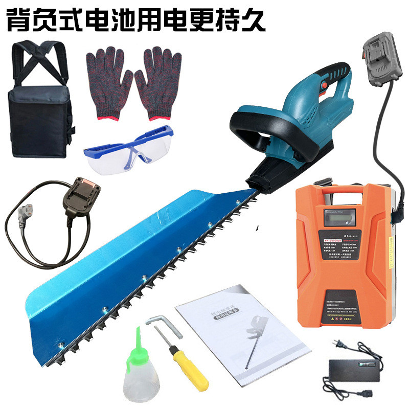 新款锂电无线绿化茶树叶修剪篱笆园林修枝锯电动家用绿篱机：轻松搞定花园维护的秘密武器！