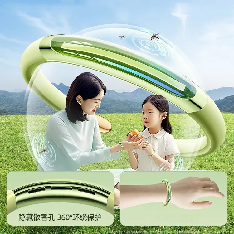 防蚊手环真香预警！儿童成人通用，户外神器不被咬的秘诀来了