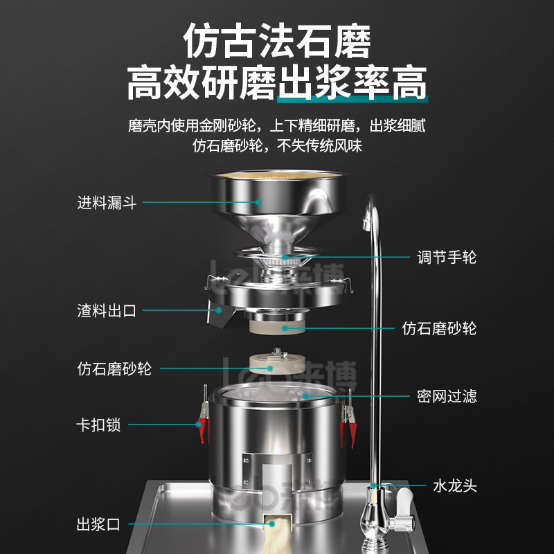 工厂商用型豆腐机单桶煮浆式一体机，豆浆豆腐一手掌握！