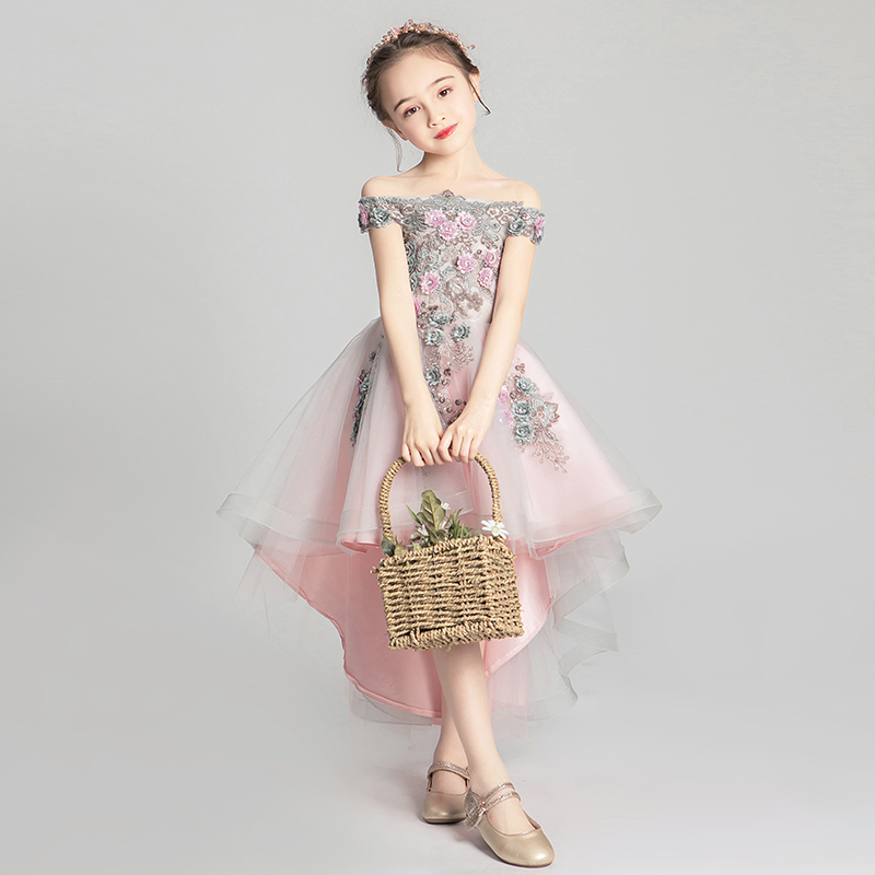 儿童礼服公主裙：女童蓬蓬纱花童小婚纱，生日派对、走秀演出的梦幻选择！