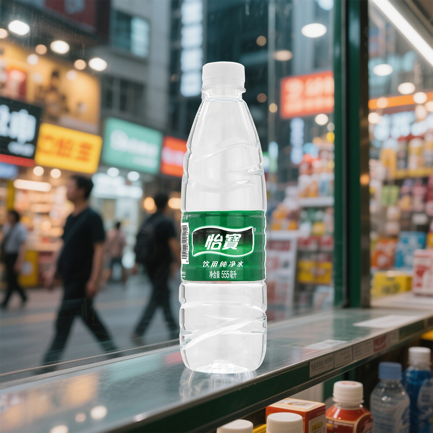 怡宝纯净水555ml*24瓶整箱装：家庭办公团建会议必备神器