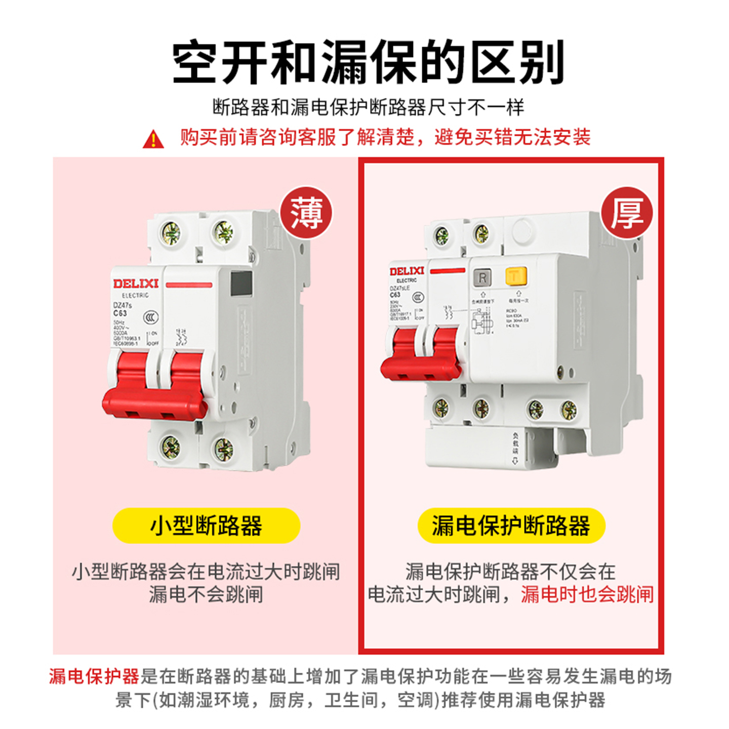 环宇小型漏电断路器HUM17NL 1P+N DZ47NL-63：家庭安全用电的守护神！