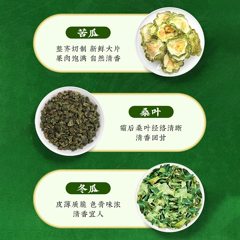 桑叶苦瓜干片茶：中老年人降三高必备良品，健康生活新选择