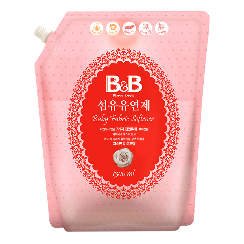 B&amp;B保宁韩国进口婴幼儿童衣物柔顺剂：宝宝肌肤的温柔守护者，妈妈放心的选择！