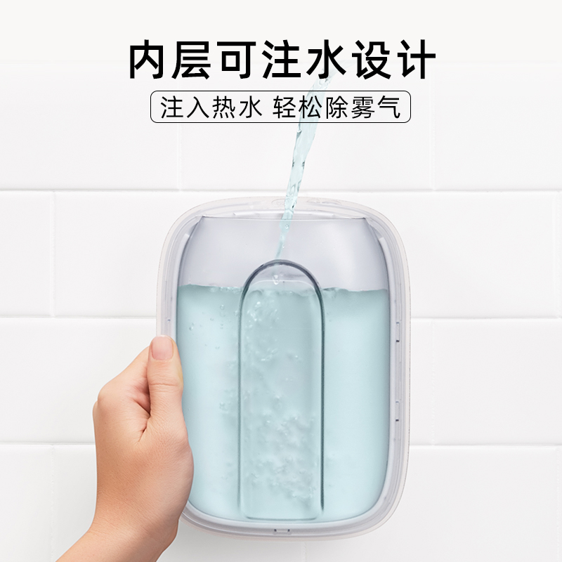 吸盘化妆镜：浴室美容神器，免打孔设计，轻松打造完美妆容✨