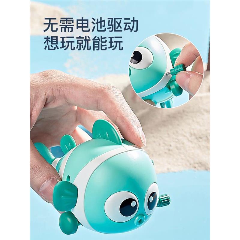 婴儿发条玩具小丑鱼：宝宝的第一步摇摆探险，0-1岁宝宝的学爬好伙伴！