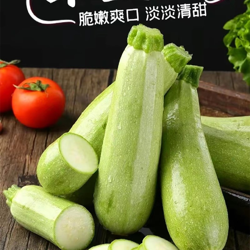 当季蔬菜新宠：【放心菜】新鲜西葫芦小瓜角瓜三月瓜小南瓜茭瓜绿皮现摘，吃出健康好滋味！