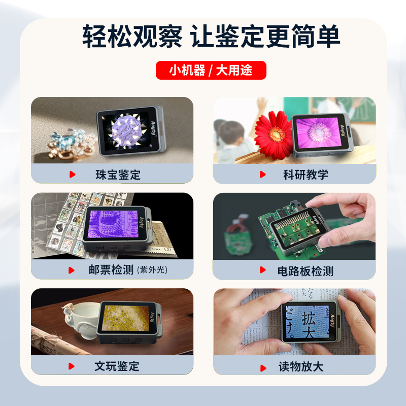 手持便携电子显微镜：皮肤检测维修电路鉴定神器，你值得拥有！✨