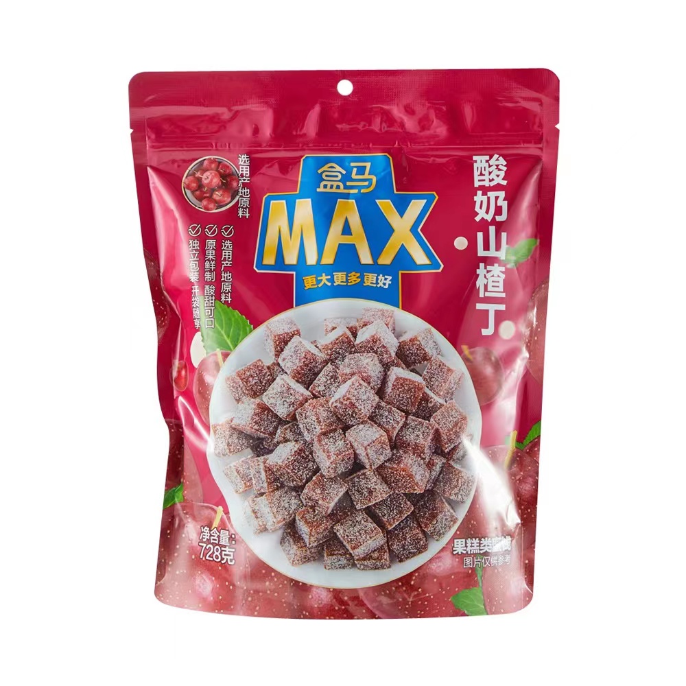上海盒马代购酸奶山楂丁728g，酸甜可口的零食新宠！