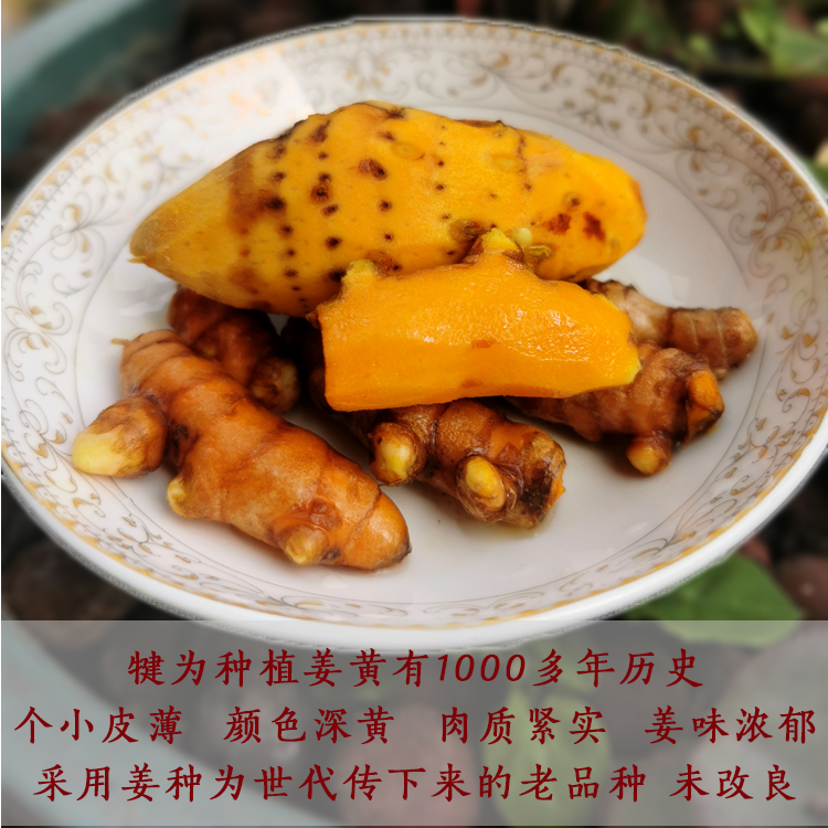 四川姜黄犍为干姜黄小姜黄块月子姜250g：传统与现代的完美结合，产后恢复的秘密武器！
