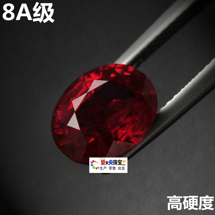 天然彩宝裸石缅甸老烧鸽血红宝石椭圆水滴戒面工艺品定制HBS06：珠宝界的瑰宝，如何选购与保养？