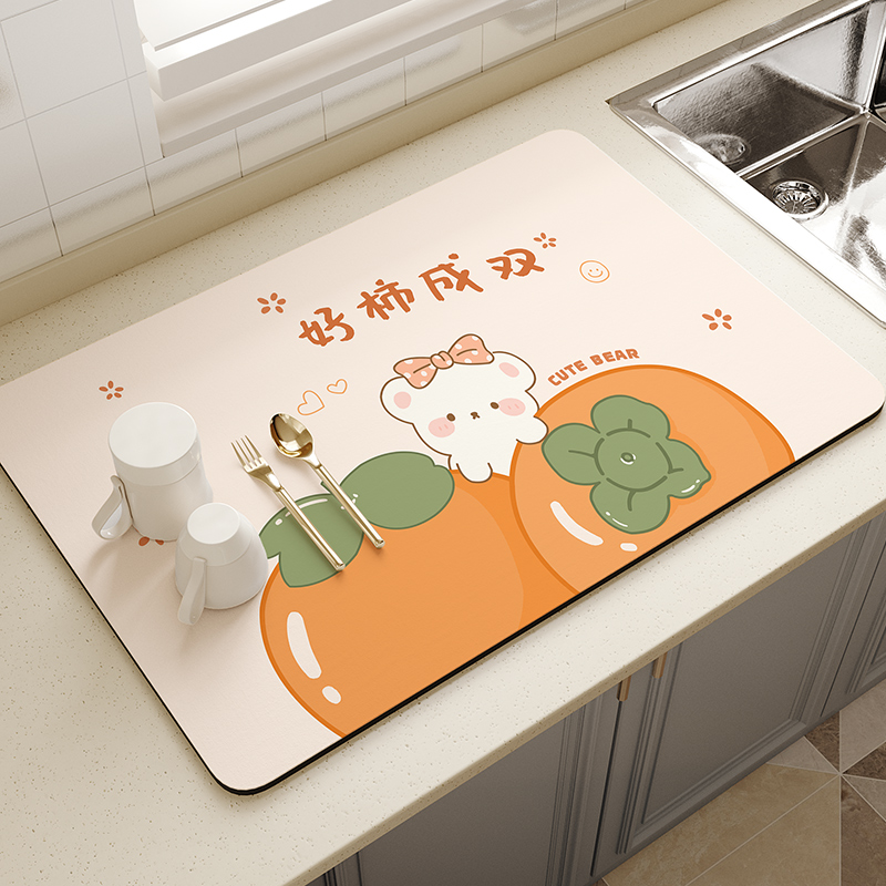 牙杯硅藻泥速干沥水垫：告别潮湿烦恼，卫生间新宠来啦！