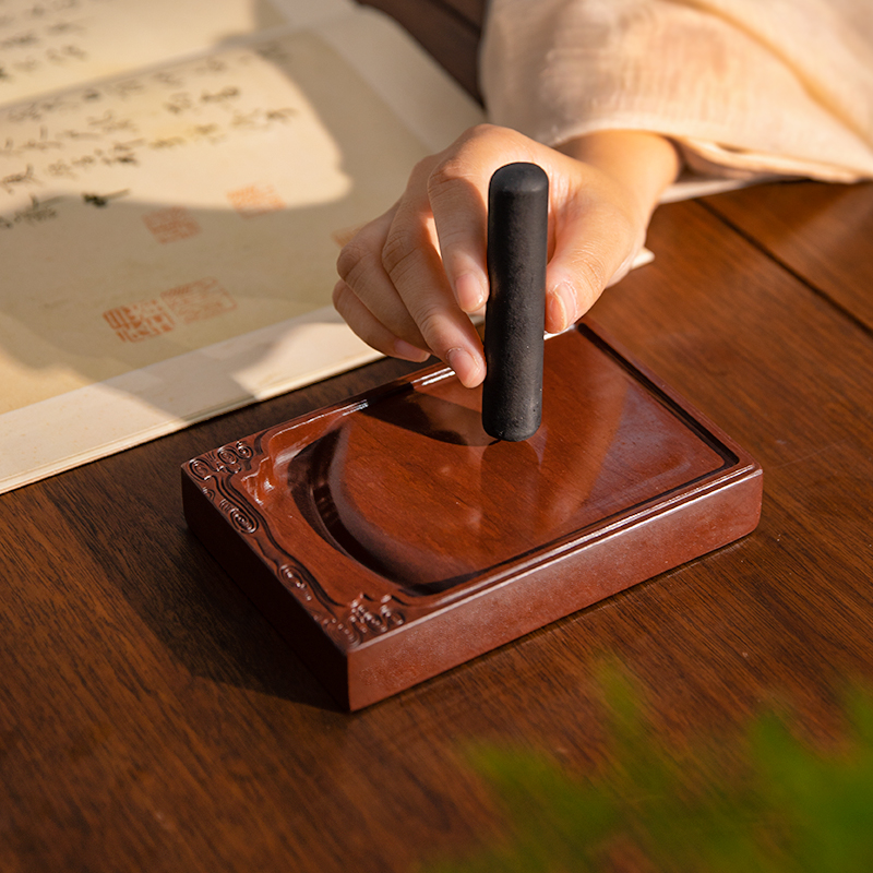 老宋坑砚台：探寻千年文房四宝中的天然艺术瑰宝，包邮送杯垫杯托！