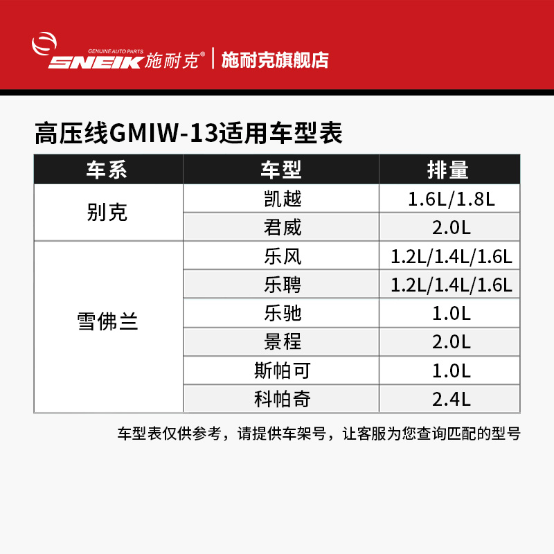 必看！别克凯越/雪佛兰景程专用高压点火线，让爱车动力澎湃，性能升级！