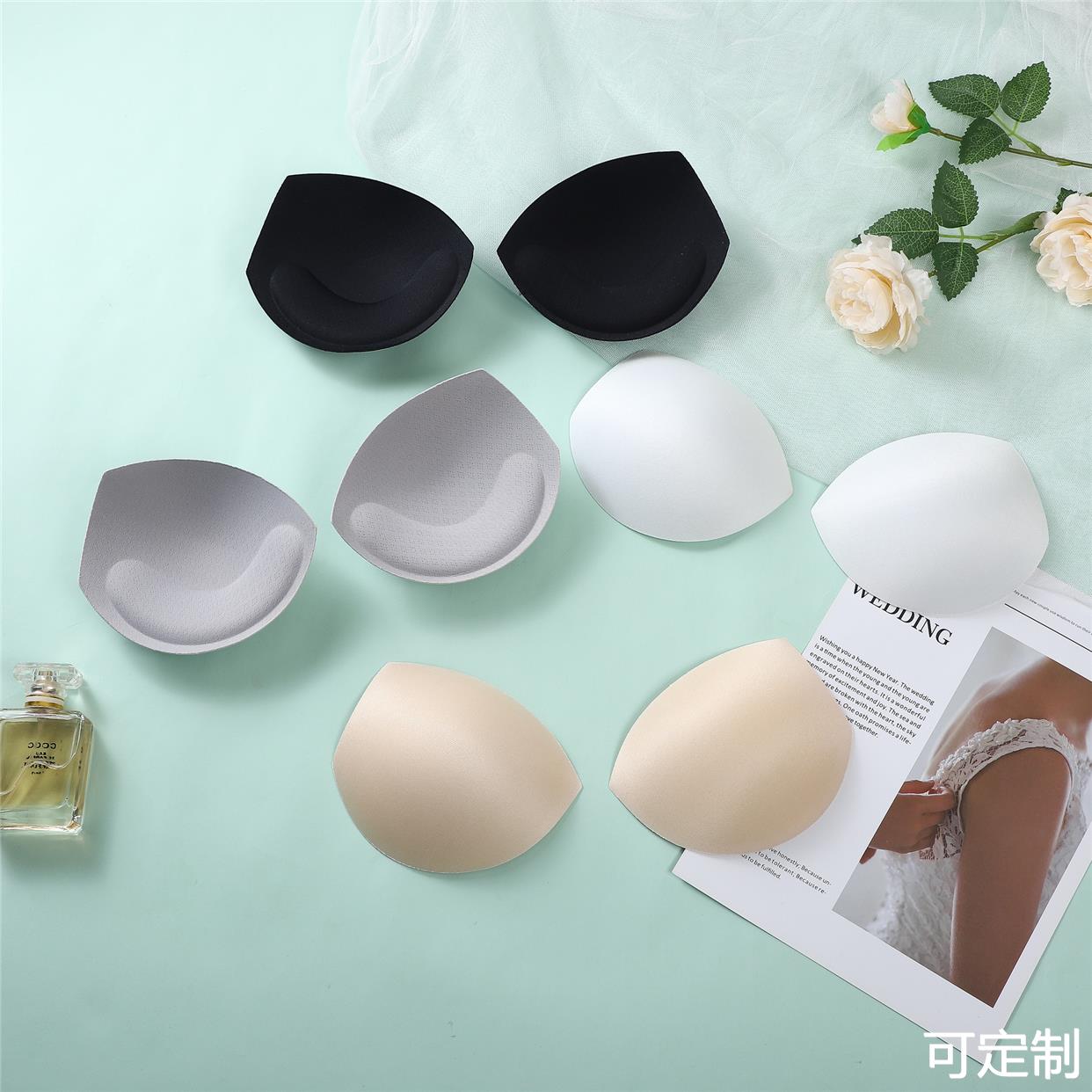 固定杯美背胸垫插片运动内衣透气网孔乳胶文胸垫片模杯胸垫：运动内衣的秘密武器！