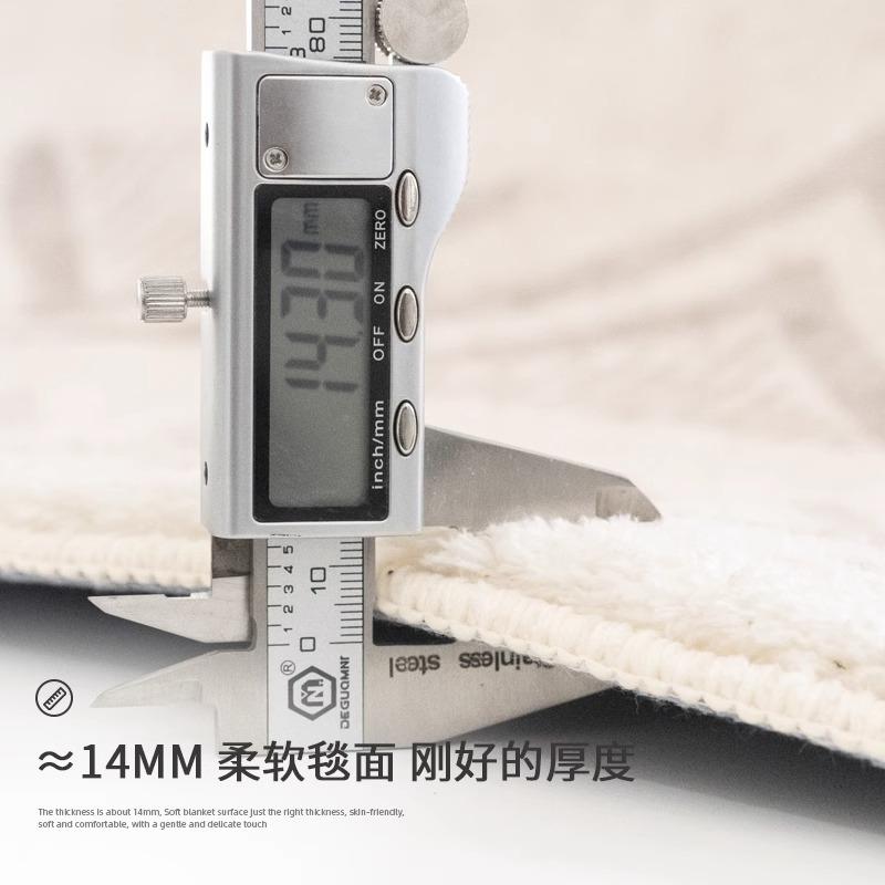 救命！这个绿色侘寂地毯也太绝了吧！客厅卧室都离不开它！