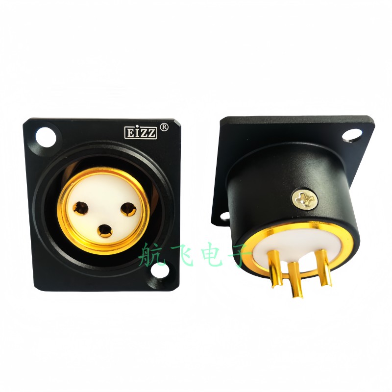 EIZZ三芯卡侬母座 XLR平衡头：音频设备的完美伴侣，让你的声音更动人！