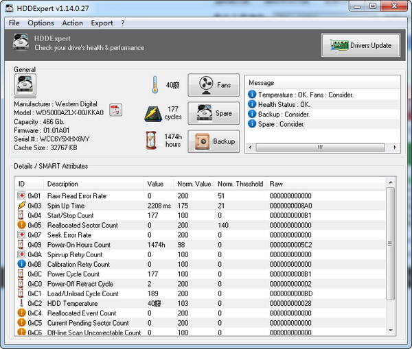 HDDExpert（磁盘健康测试工具）v1.14.0.27绿色版