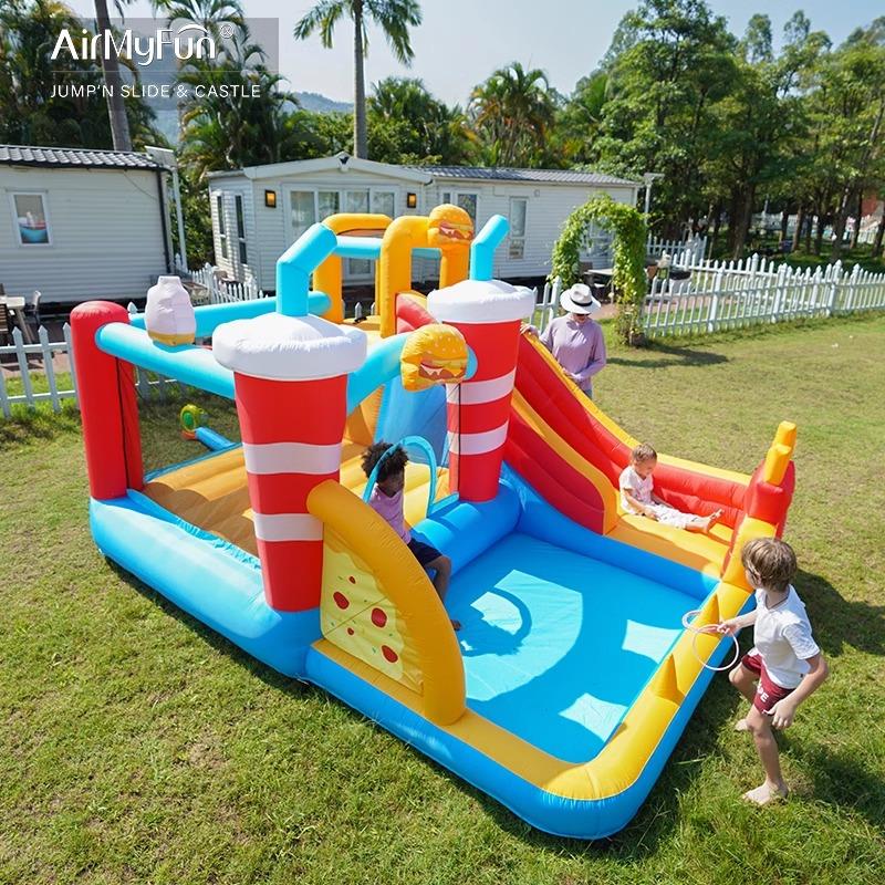 AirMyFun儿童充气城堡：家用室内小型蹦蹦床，美食派对必备神器！