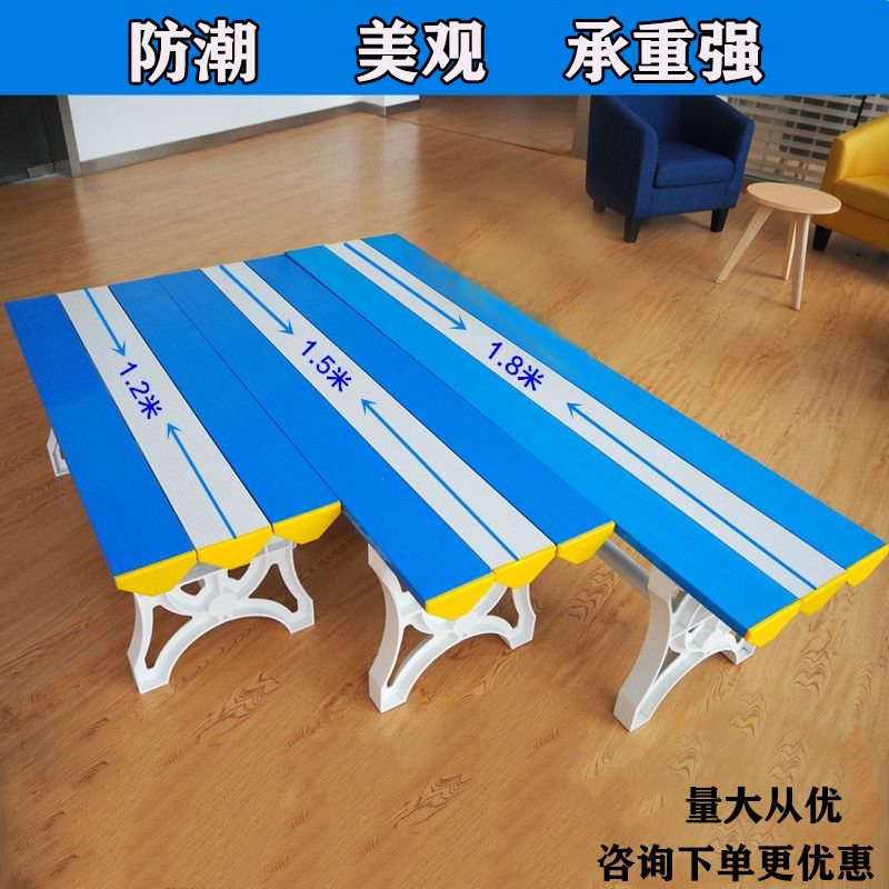 ABS长条塑料更衣凳：游泳馆浴室健身房必备神器，防水防潮换鞋休息新选择！