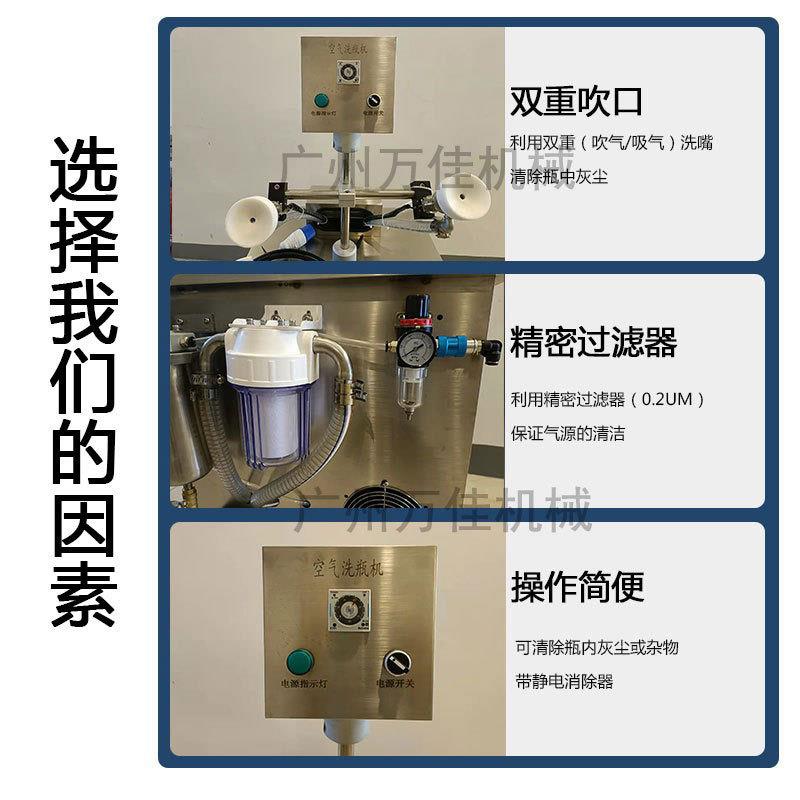 香水瓶玻璃瓶半自动双工位负离子净化除尘机，空气洗瓶机厂家直销——开启洁净新“净”界！