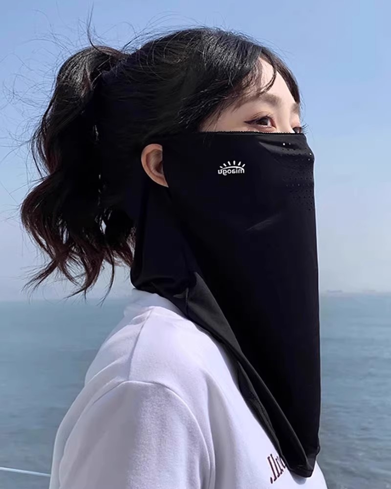 夏日防晒新神器！1set Neck Cover Face Mask Arm Anti-UV Sunscreen Sleeves 冰爽来袭✨