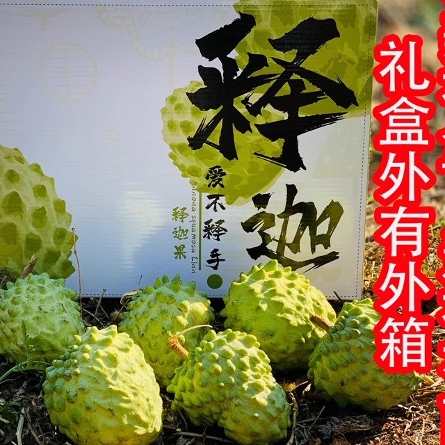 攀枝花新鲜牛奶凤梨释迦果：四川当季水果界的明星，佛头果整箱来袭，番荔枝甜蜜诱惑！