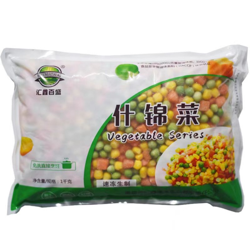 新鲜甜玉米粒速冻混合什锦菜三色蔬菜粒美式杂菜青豆玉米胡萝卜粒，健康美味新选择！