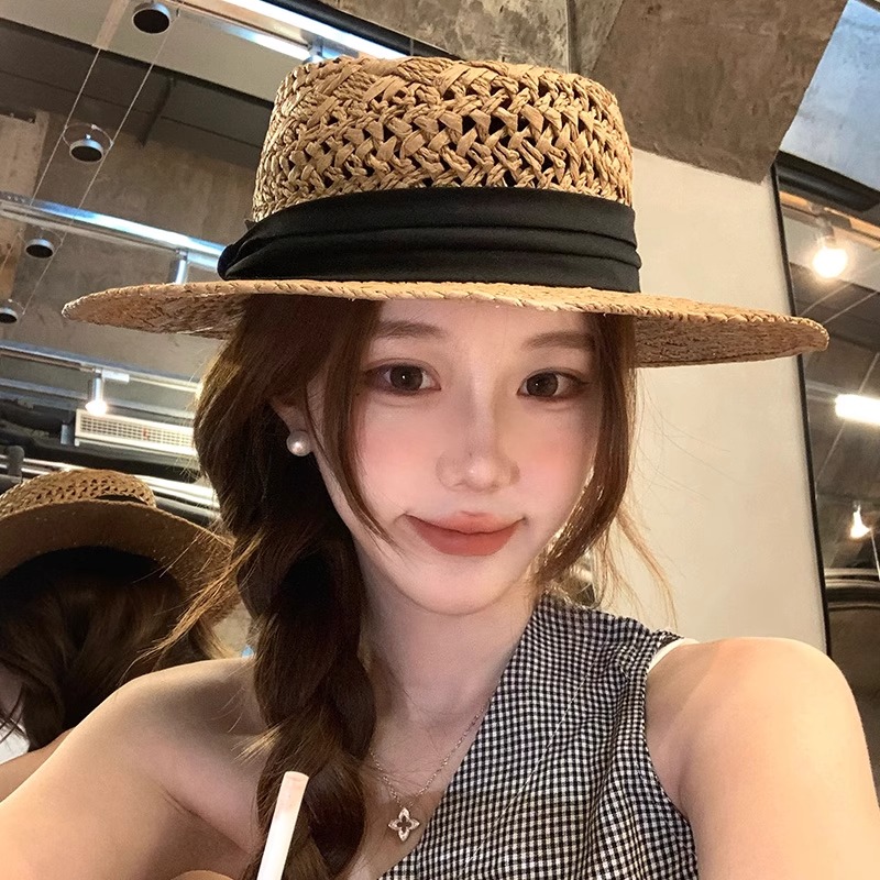 夏日必备！韩版潮草帽，简约百搭防晒神器✨