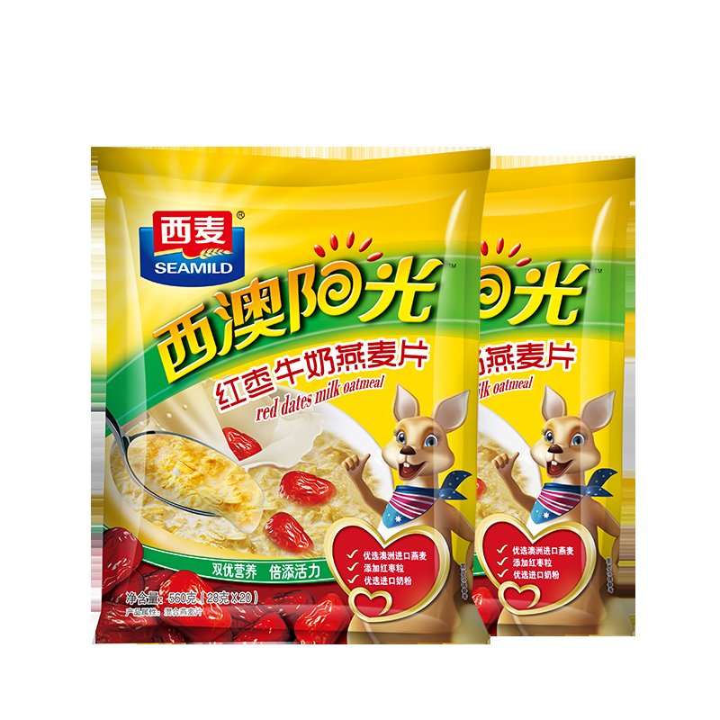 西麦燕麦片西澳阳光原味牛奶燕麦片560g袋装即食冲饮早餐麦片：开启你的健康早餐新纪元！