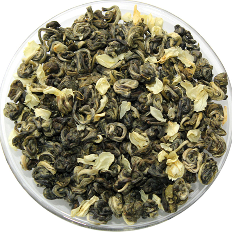 发1.5斤佰香集2025新茶叶茉莉花茶碧潭飘白雪散装浓香型500克罐装：品茗新风尚，花香茶韵的极致享受