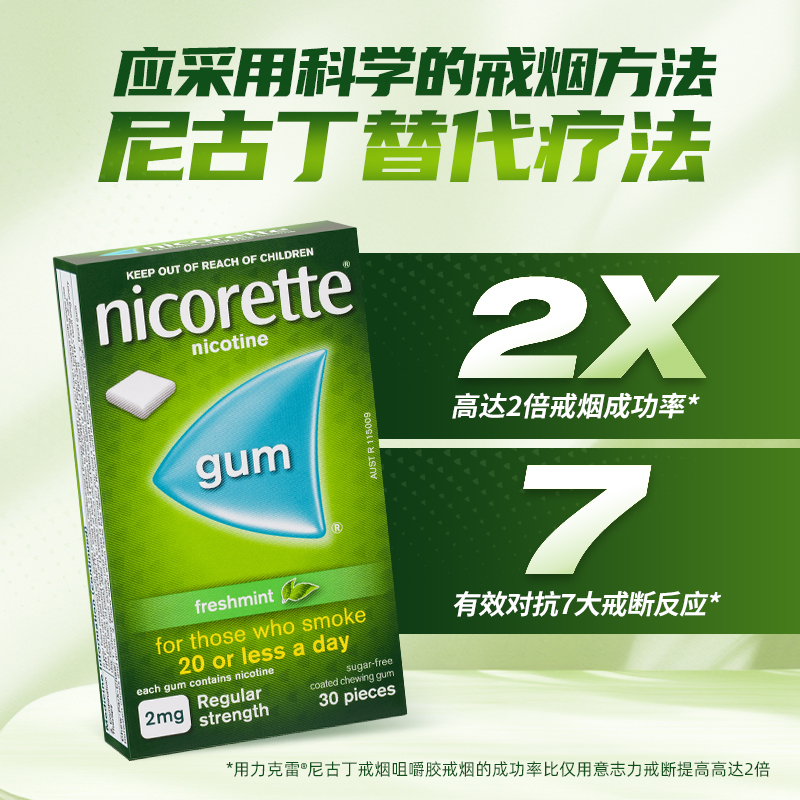 科赴Nicorette力克雷尼古丁替代疗法：告别烟瘾，拥抱清新呼吸的30天挑战！