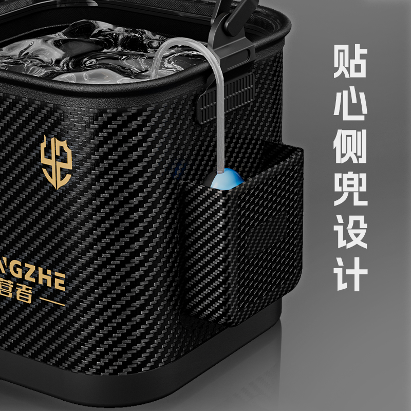 透明打水桶可折叠钓鱼桶：户外钓鱼必备神器，轻松搞定活鱼保鲜难题！✨