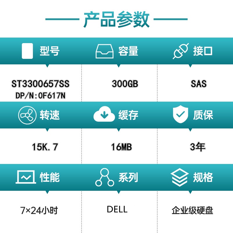 3.5寸300G SAS 15K硬盘：企业级存储新选择，速度与容量的完美结合！