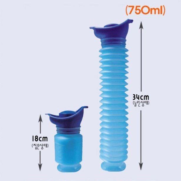 应急必备！750ml便携式折叠尿壶，男女老少通吃的小便神器！