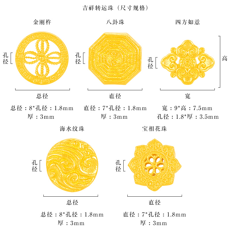 足金999古法花丝转运珠：传承千年工艺，点亮你的幸运星✨