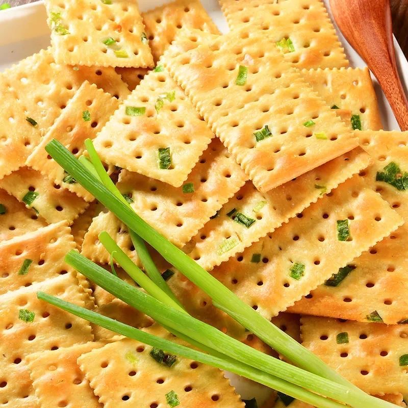 好吃点香葱咸饼干！低糖海苔饼酥脆到停不下来，早餐解馋神器