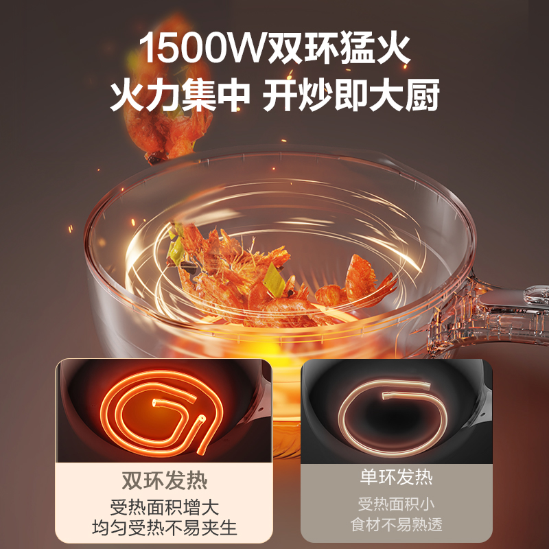 苏泊尔多功能电炒锅：宿舍必备神器，一锅搞定全餐！✨