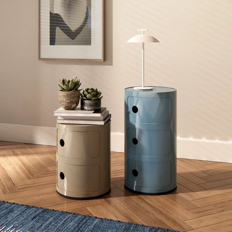 Kartell新色整装圆筒柜：意式简约，点亮你的家居生活