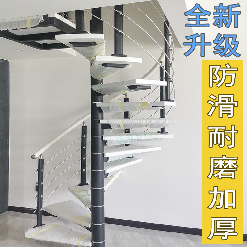 卷板整体旋转楼梯阁楼：复式楼室内跃层的优雅之选✨