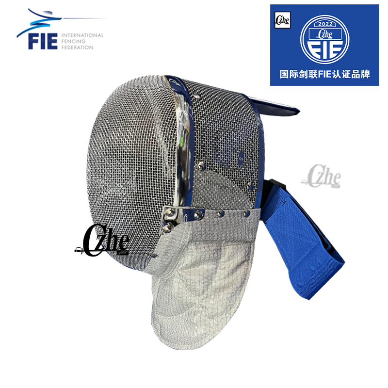 CZHE国际剑联认证FIE1600N击剑佩剑面罩护面头盔：你的安全与荣耀之战！