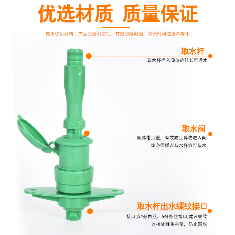 DN20 6分外丝塑料取水阀：快速取水神器，家装必备神器！️