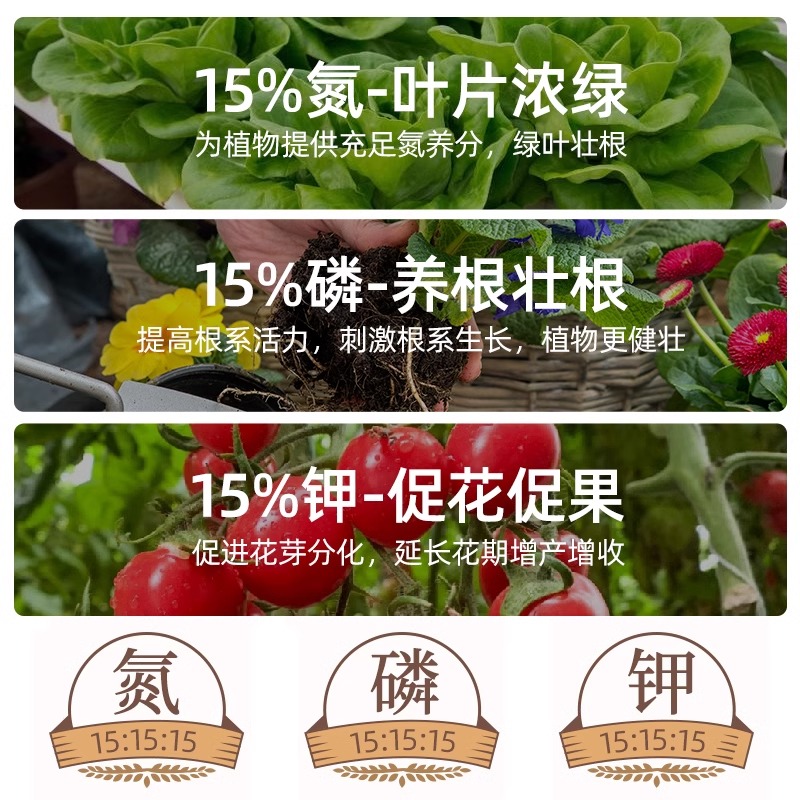 复合肥蔬菜农用种菜化肥料家用养花肥三元肥果树专用氮磷钾通用型：种植达人必备肥料大揭秘！