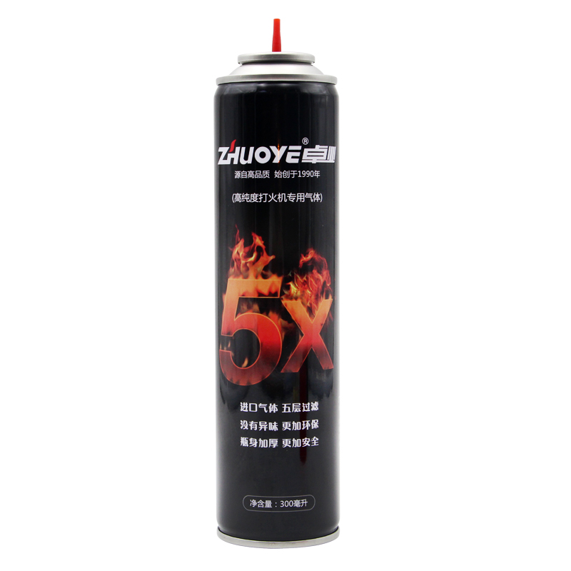包邮卓业打火机气体300ml：高纯度充气，点燃生活小确幸