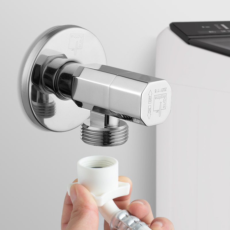 潜水艇双6分角阀大流量全铜加厚冷热水4六分壁挂炉热水器地暖阀门：家庭供暖系统的守护神！