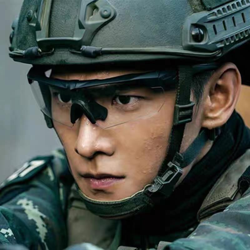 军迷必备！真人CS射击眼镜太香了！防雾防爆+近视友好，户外党闭眼冲！