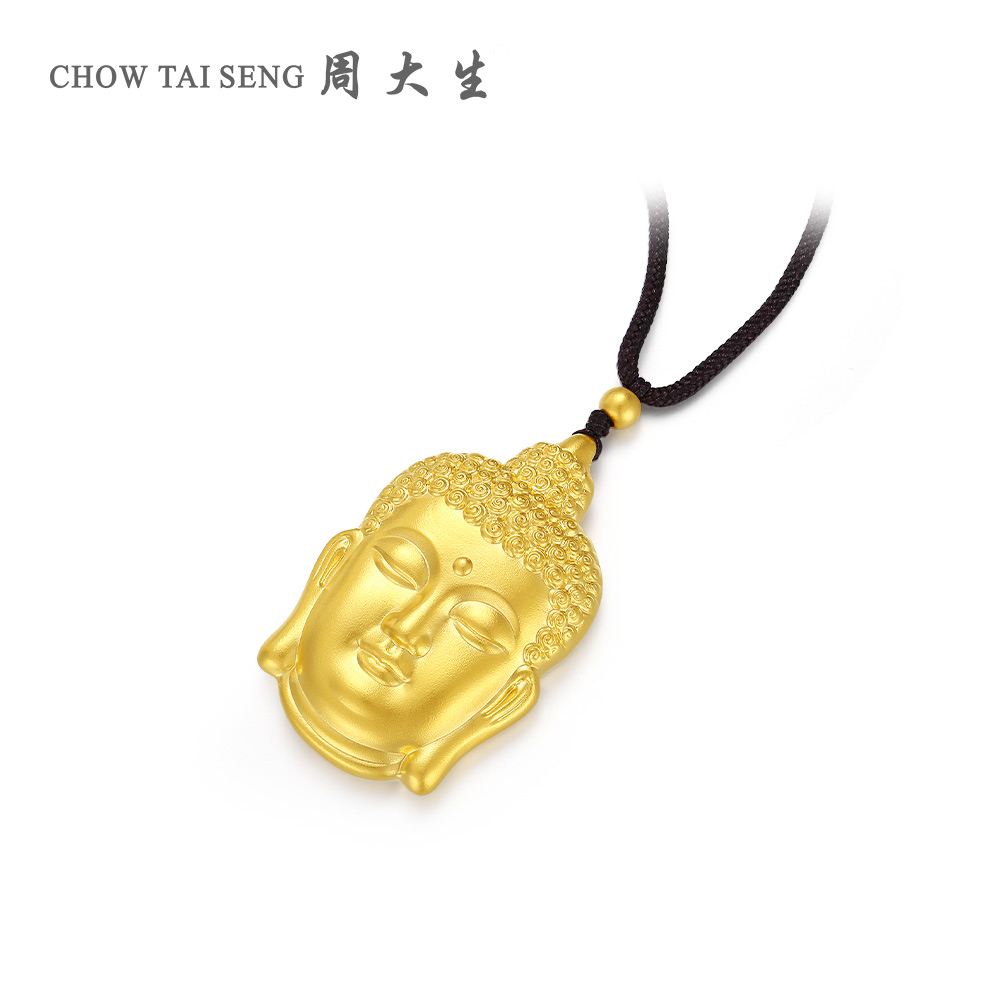 周大生古法足金佛头转运珠，送给妈妈和女友的完美礼物！