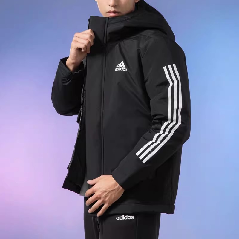 阿迪达斯男子新款运动防风保暖棉服连帽夹克外套GH4601 IV9230：冬日必备，时尚与温暖并存！❄️