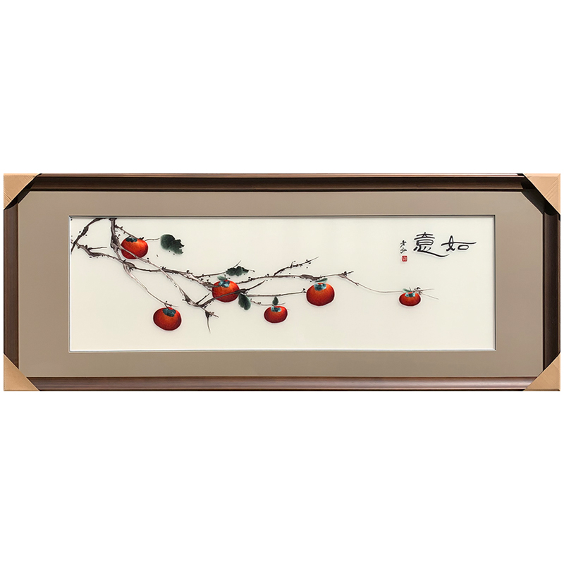 高端苏绣挂画：新中式客厅玄关壁画的艺术盛宴，山水花鸟精品手工刺绣装饰画选购攻略