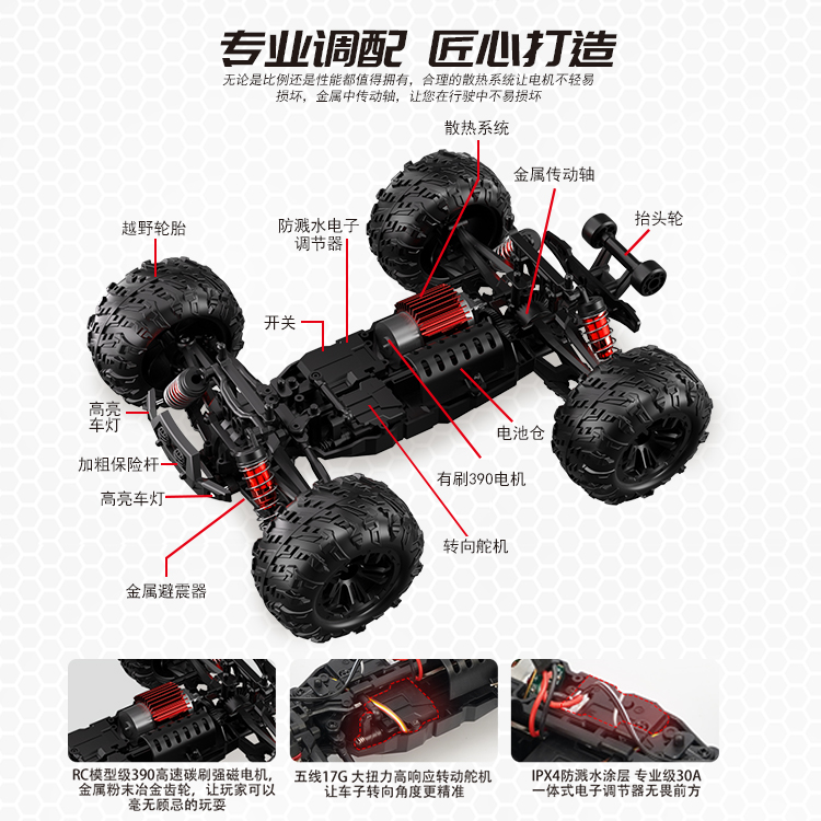D1RC VP H10 CNC铝合金管架：1:10攀爬车模型车的终极选择！